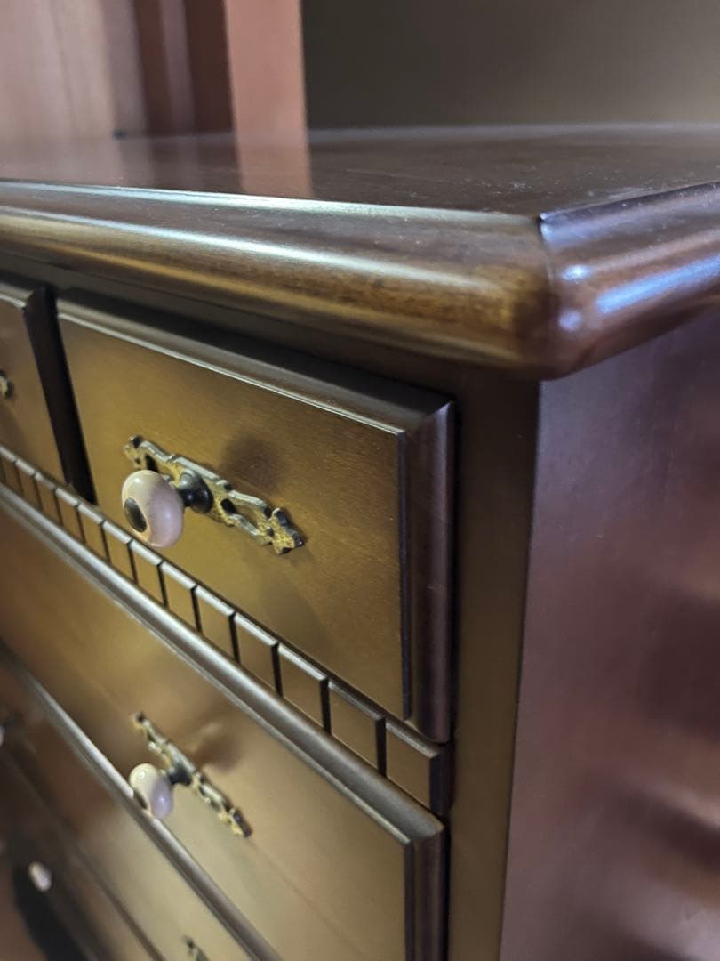 キツツキマーク　飛騨産業　タンス　ダークブラウン