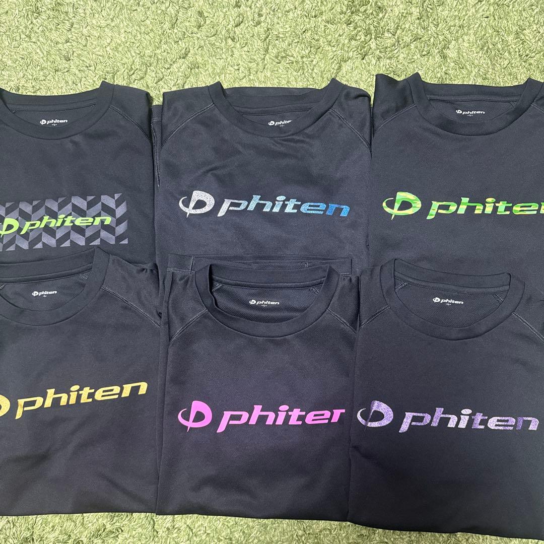 phiten スポーツシャツ 半袖 Lサイズ6枚セット