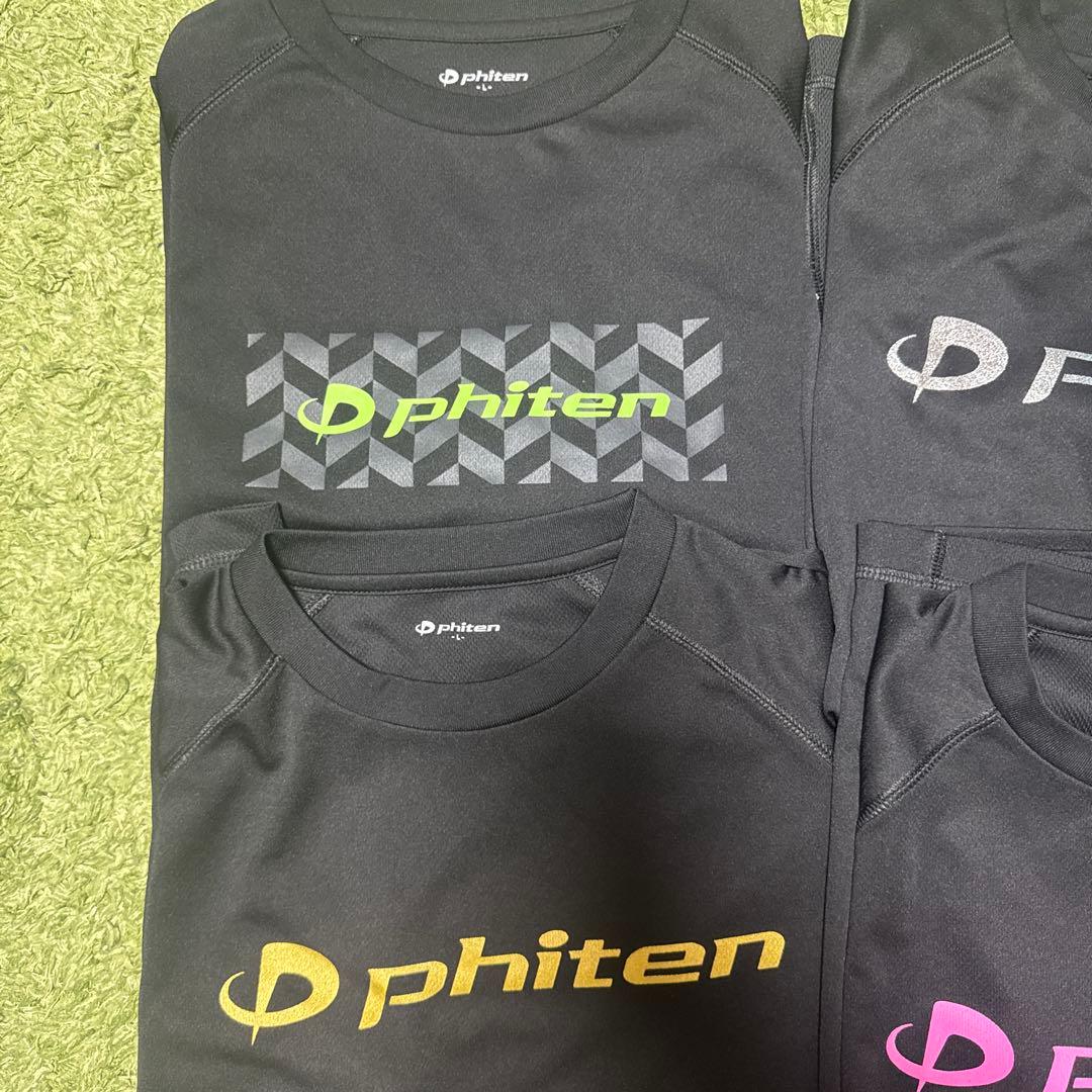 phiten スポーツシャツ 半袖 Lサイズ6枚セット