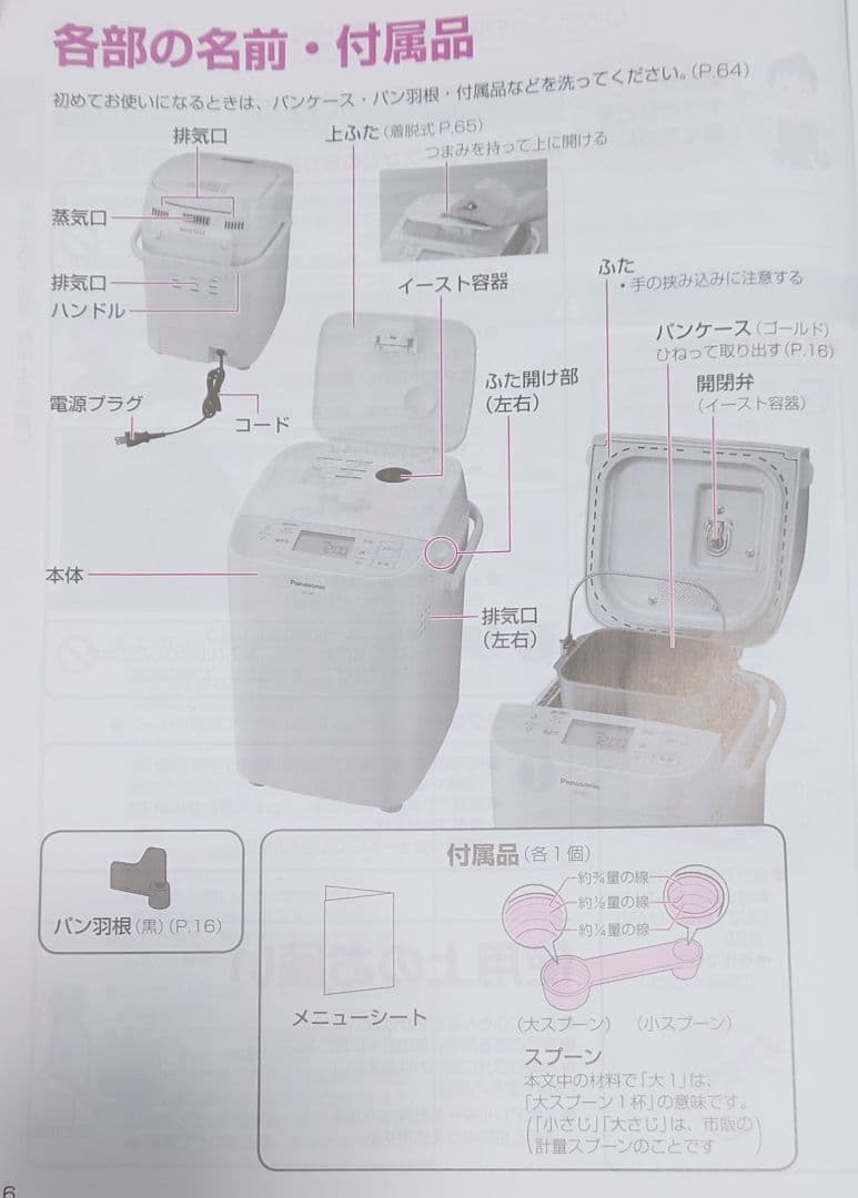 パナソニック ホームベーカリー 1斤タイプ 20オート SD-SB1-W【美品】