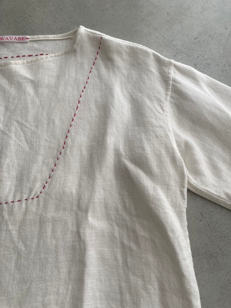 c*o様 TOWAVASE　トワヴァーズ リネン100% ハンドステッチ ブラウ