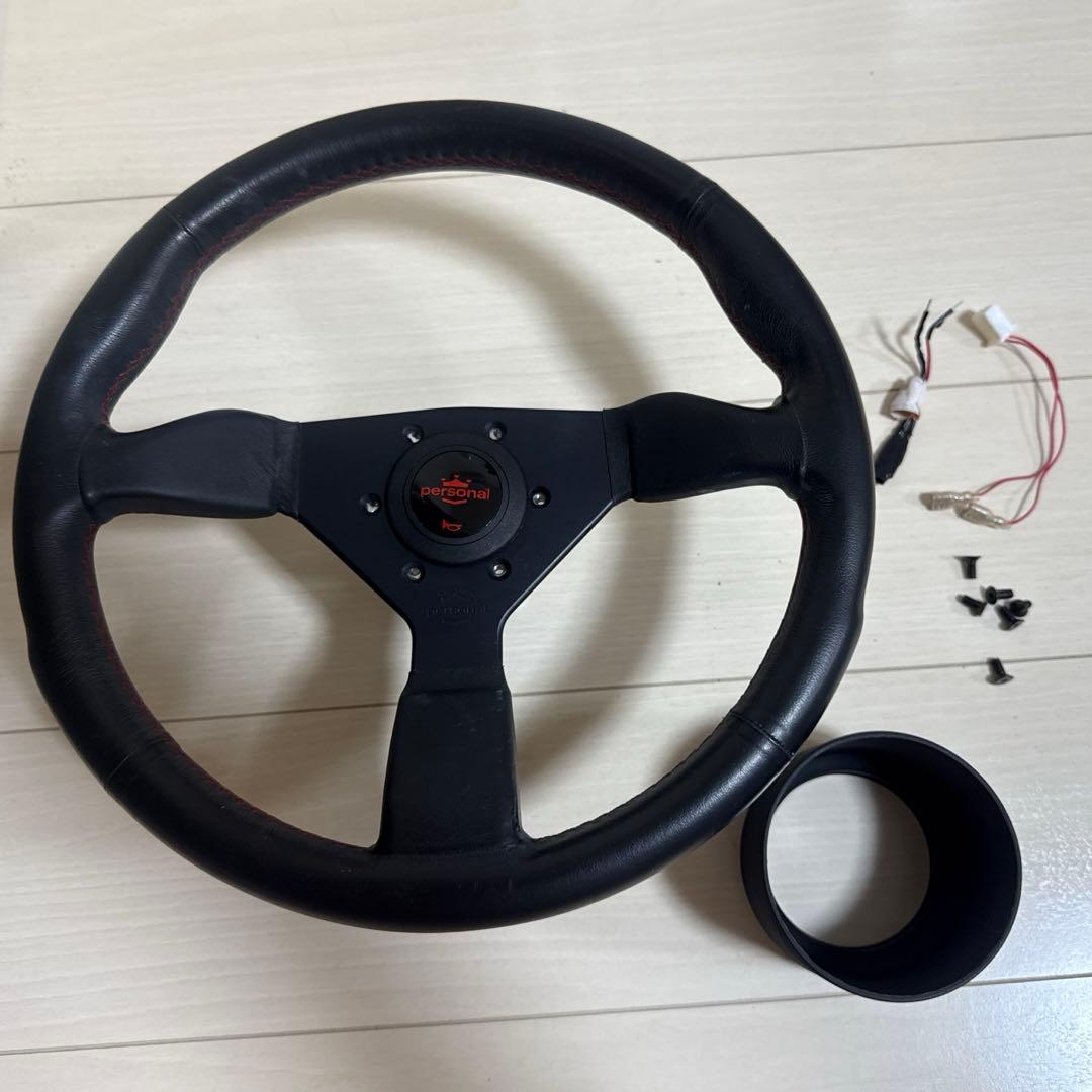 personal ナルディ　ステアリング　中古品　ボスセット　レガシィBR9