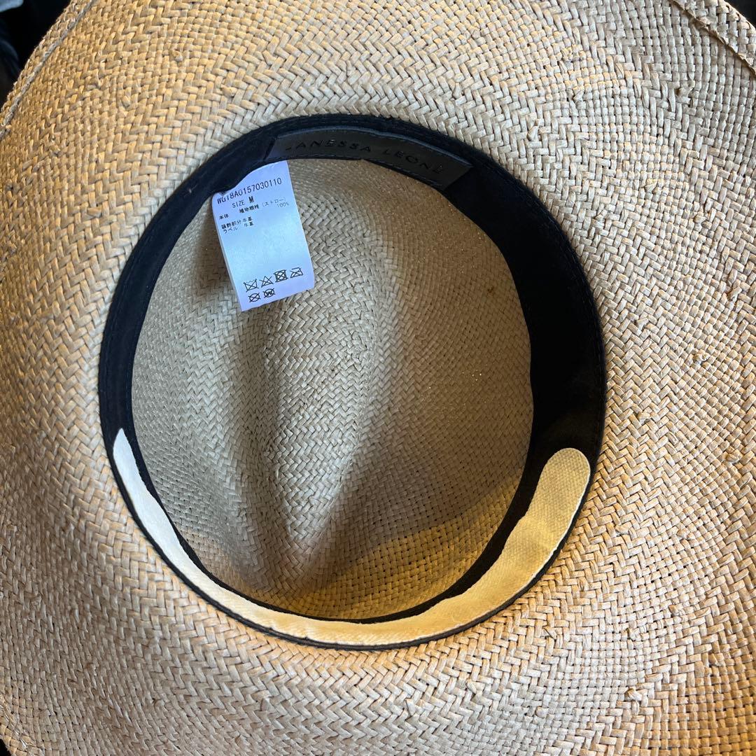 JAMES LEONE☆ベージュ 麦わら帽子 Mサイズ
