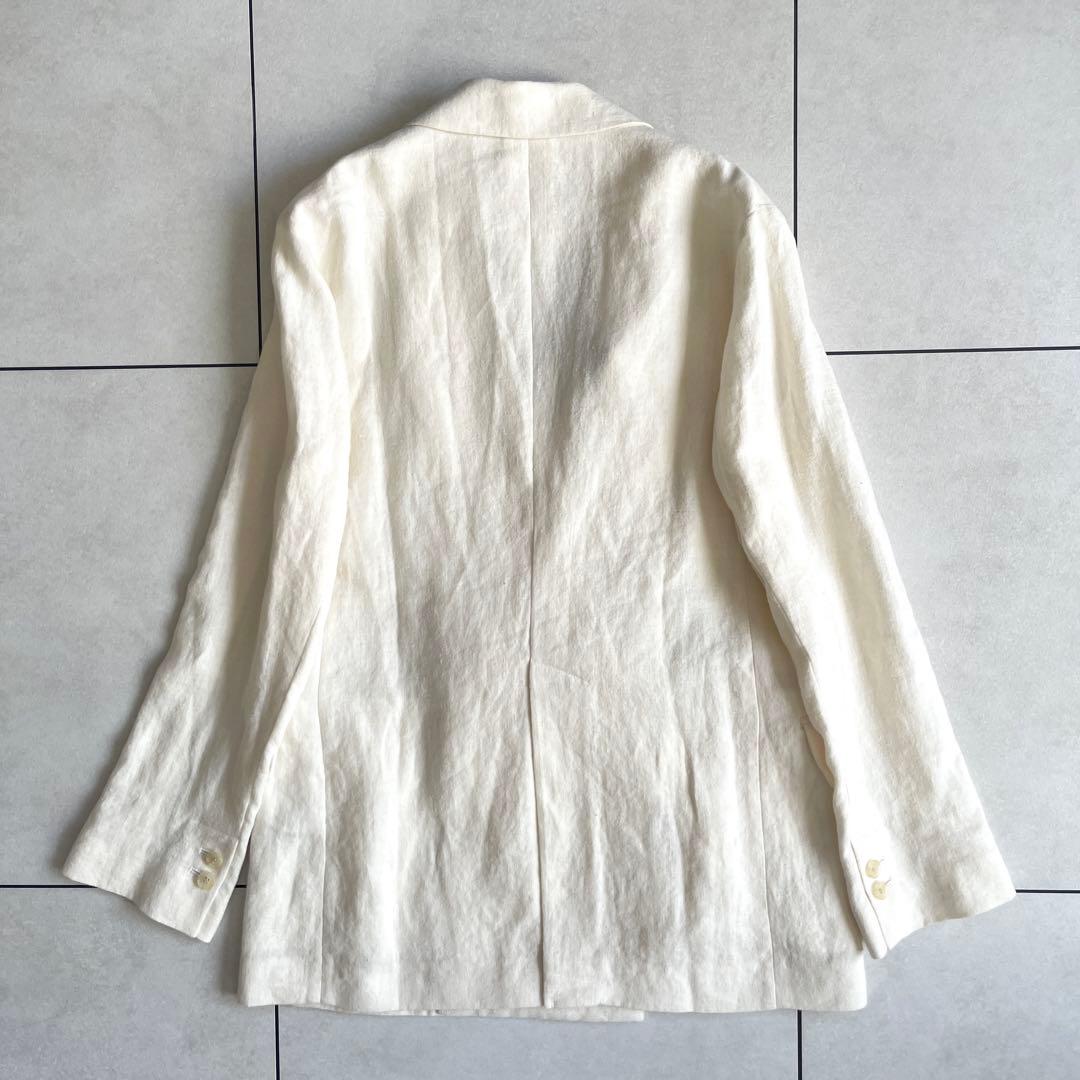 【未使用タグ付き】BABYLONE キャンバスリネンジャケット 麻100%