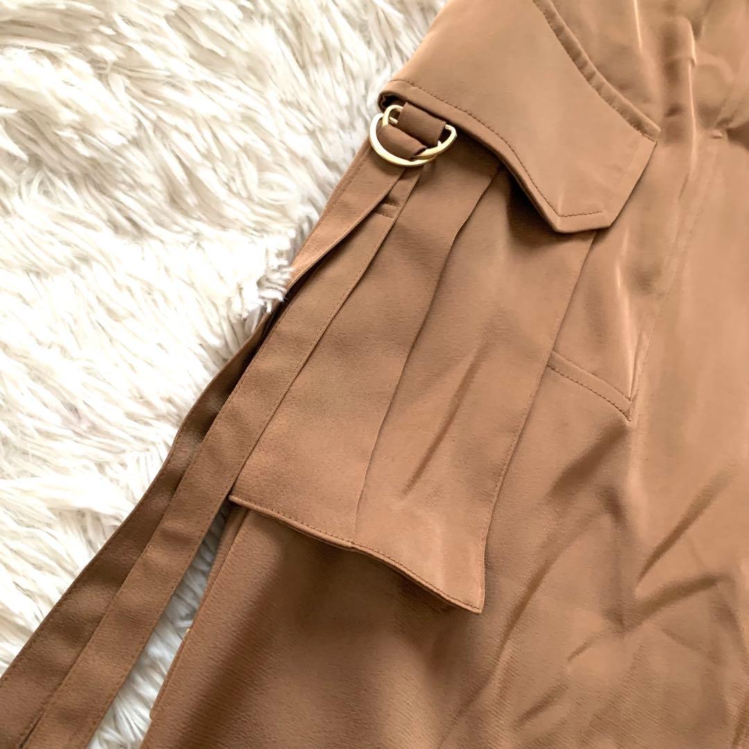 極美品✨グレースコンチネンタル 現行 カーゴパンツ リボン キャメル 2024