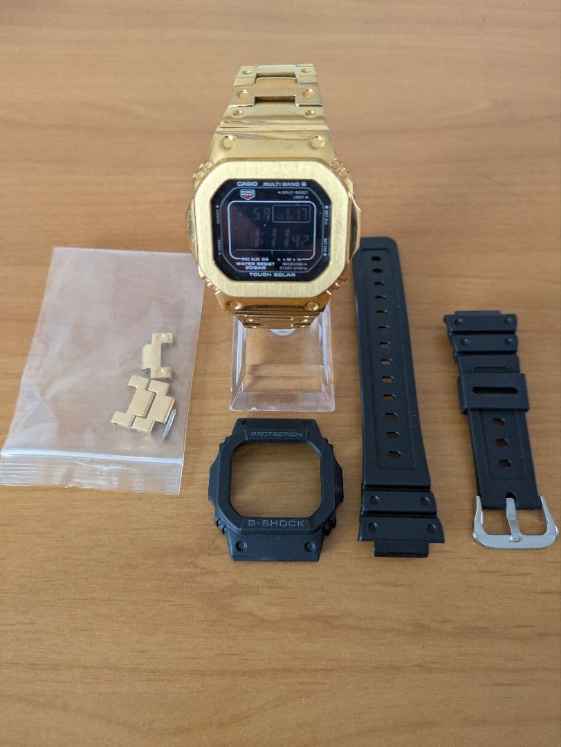 CASIO G-SHOCK 5610シリーズ　ソーラー電波時計　メタルカスタム