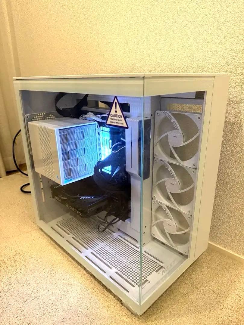 【動作品】MSI MAG X670E + NZXT H9 Flow 等パーツ一式