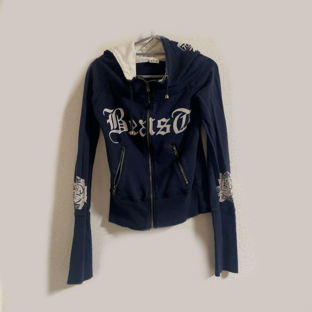 d.i.a. エド風 薔薇×スカル タトゥーパーカー ダイア 平成 y2k