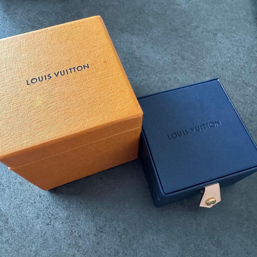 ルイヴィトン　ピアス　片耳　モノグラム　イエローゴールド