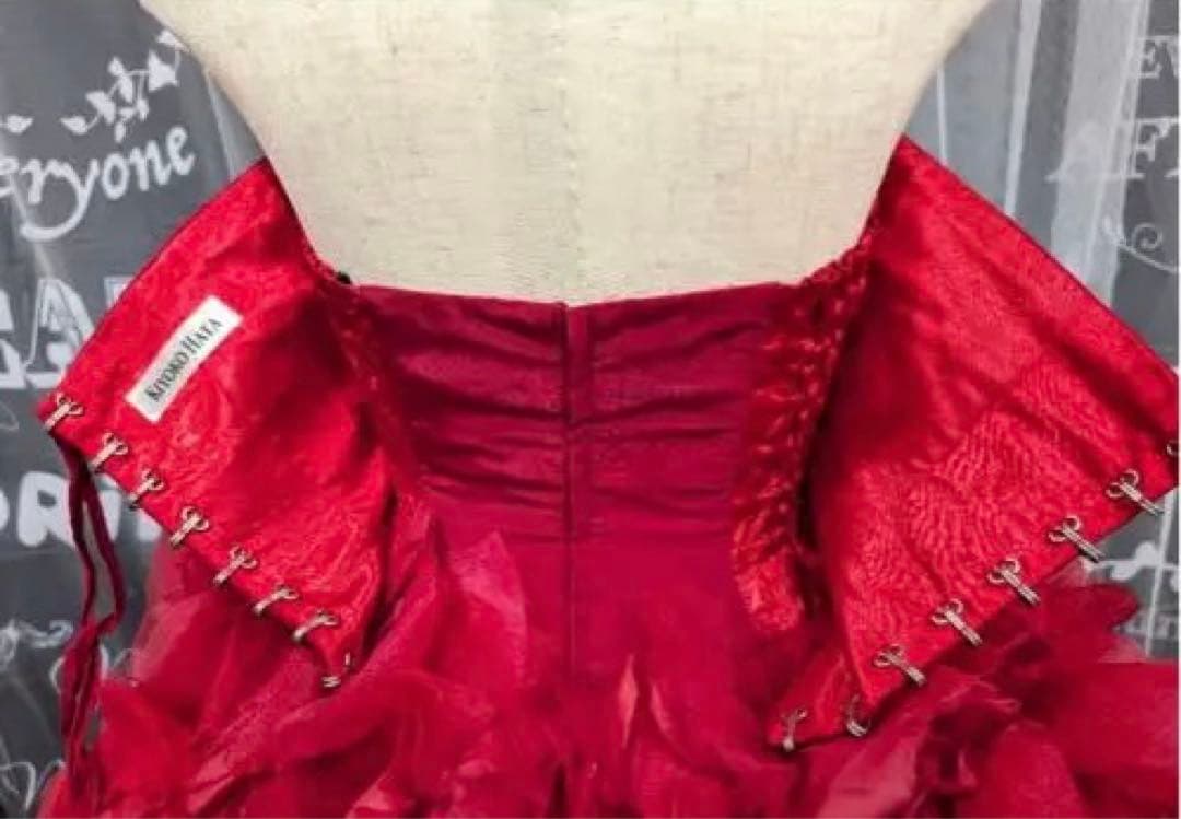 キヨコハタ　ウエディングカラードレス赤