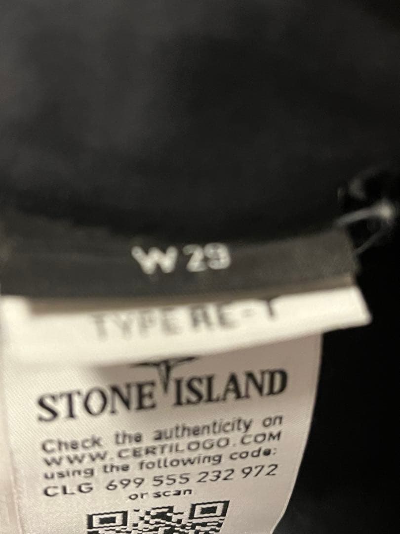 STONE  ブラック ワークパンツ W29