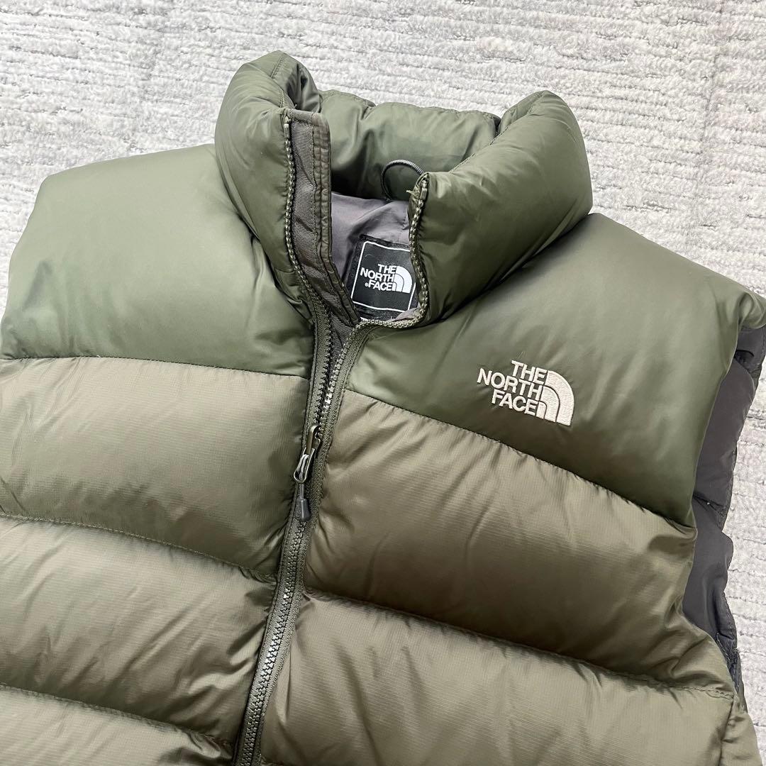 希少 ノースフェイス ヌプシ2 ダウンベスト グリーン 529743