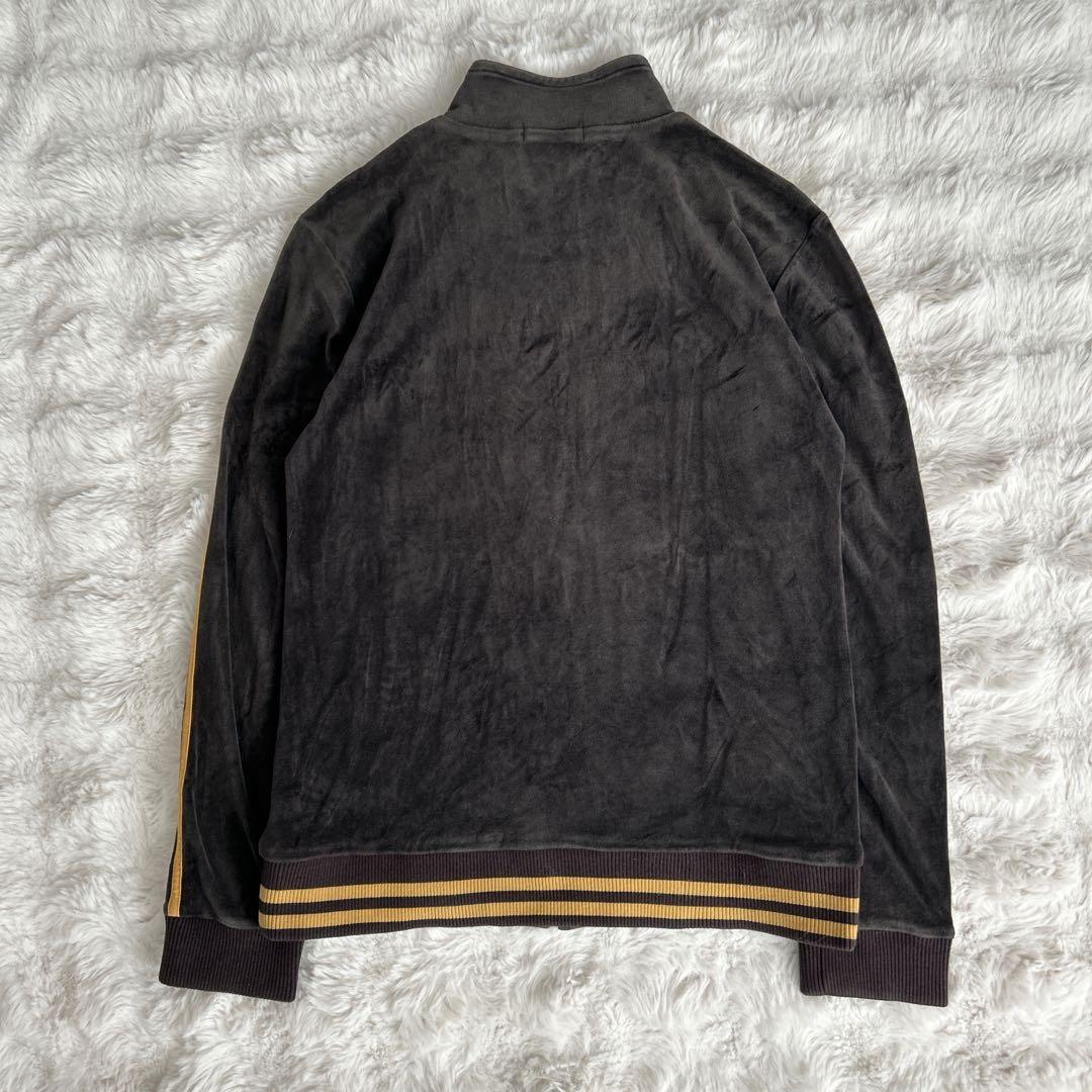 バーバリーブラックレーベル★ベロア トラックジャケット ブラウン