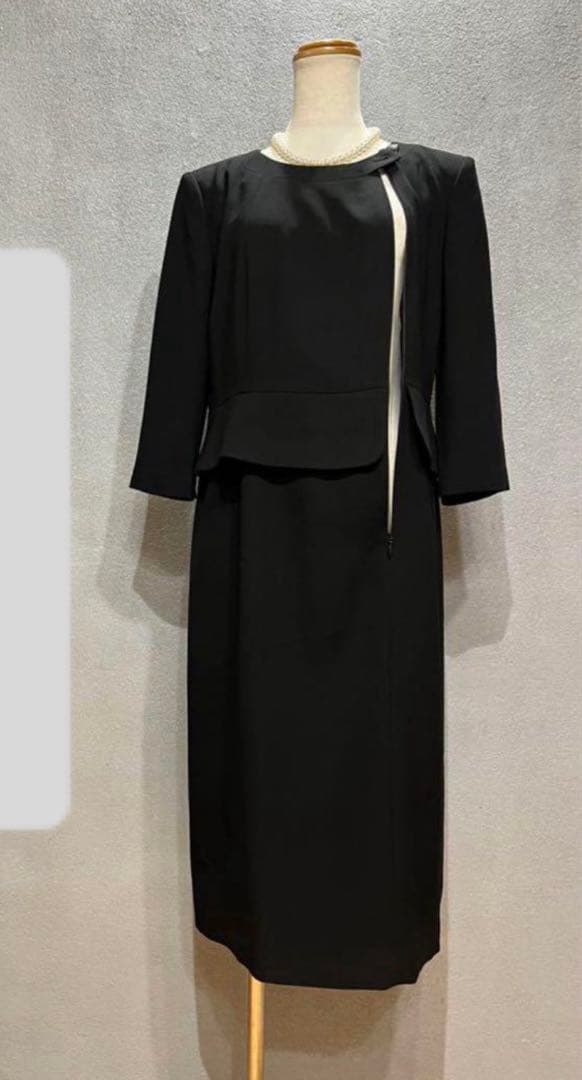 新品SOIR LES MUESブラックフォーマルアンサンブル11号慶弔両用