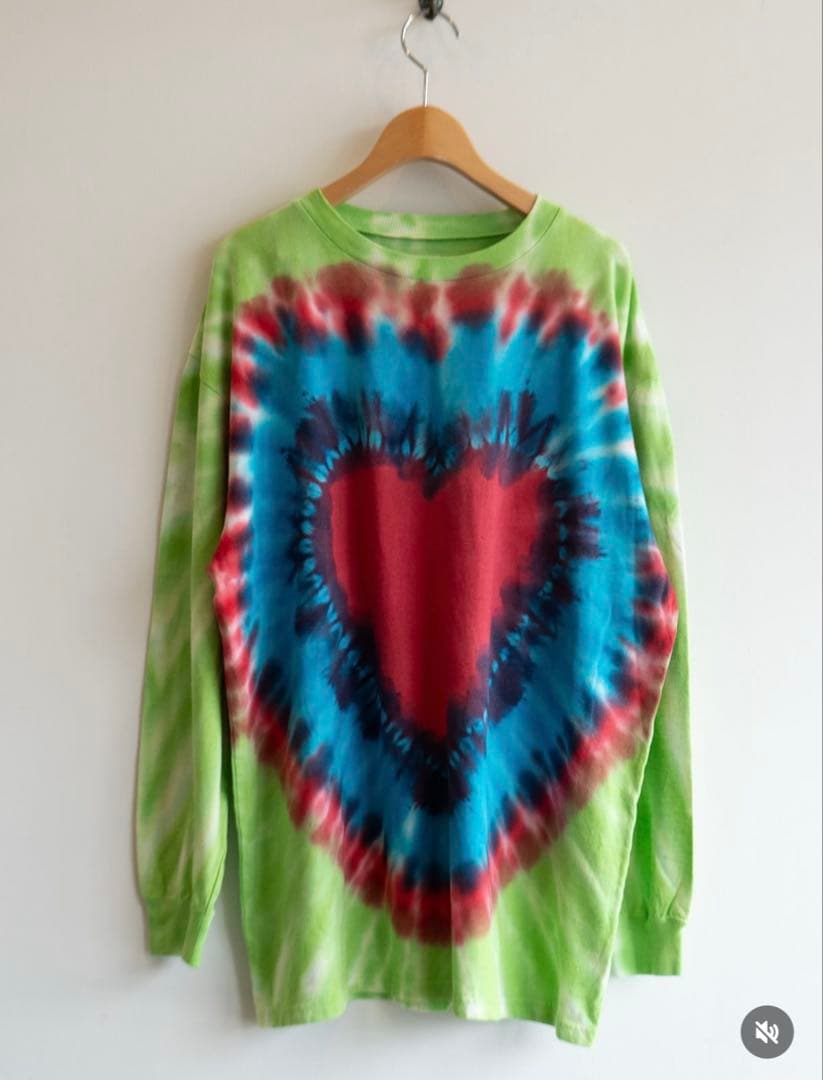 週末セールKIN HEMP HEART TIEDYE ロンT oshimarei