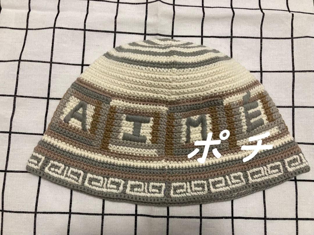 Aime Leon Dore バケットハット アイボリー グレー