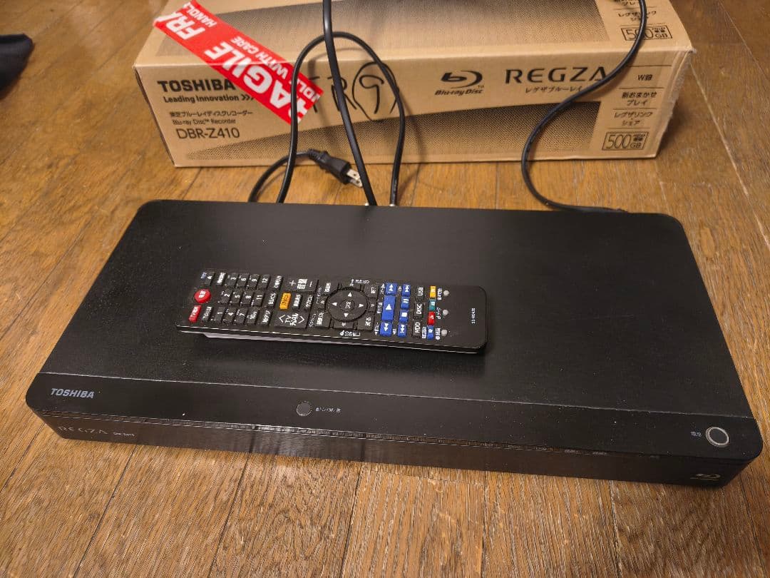 TOSHIBA ブルーレイレコーダー REGZA　DBR-Z410　500GB