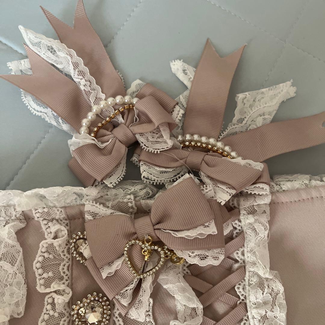 LIZLISA リボンボリュームフレアスカート