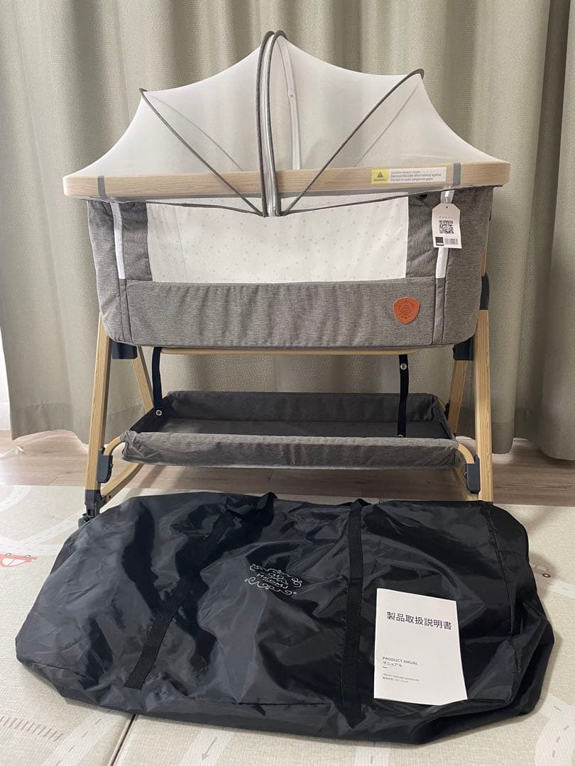 HZDMJ 新生児ベビーベッド 折りたたみ 添い寝ベッド