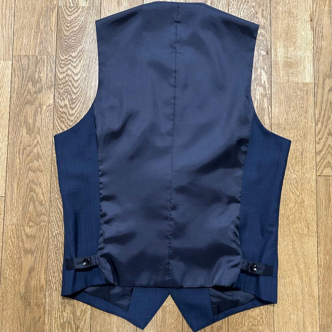 SUIT SELECT（スーツセレクト）　3ピーススーツネイビー　チェック柄