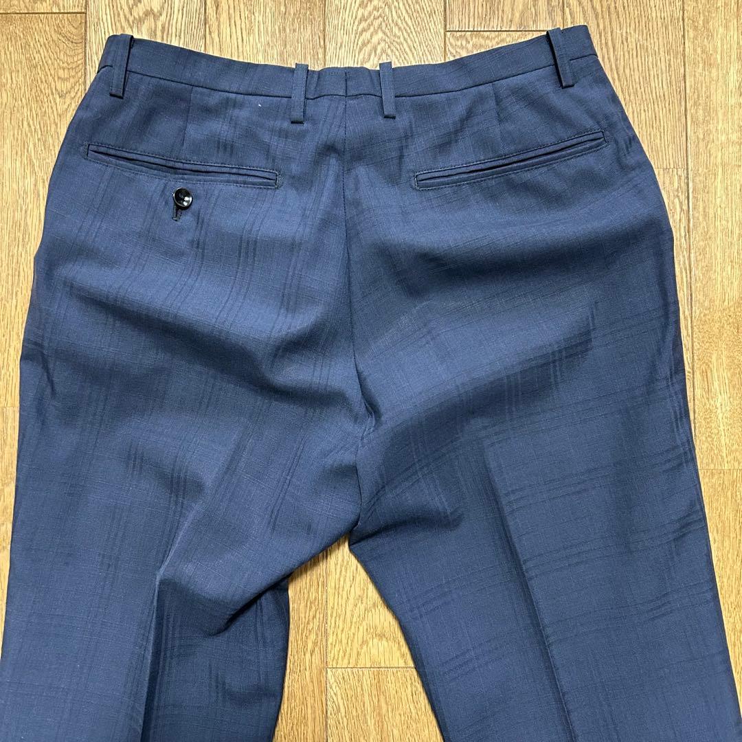 SUIT SELECT（スーツセレクト）　3ピーススーツネイビー　チェック柄