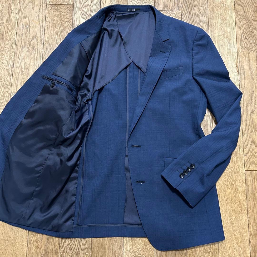 SUIT SELECT（スーツセレクト）　3ピーススーツネイビー　チェック柄