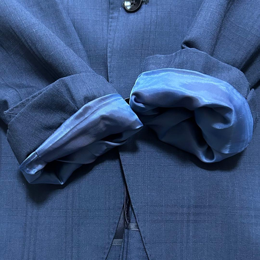 SUIT SELECT（スーツセレクト）　3ピーススーツネイビー　チェック柄