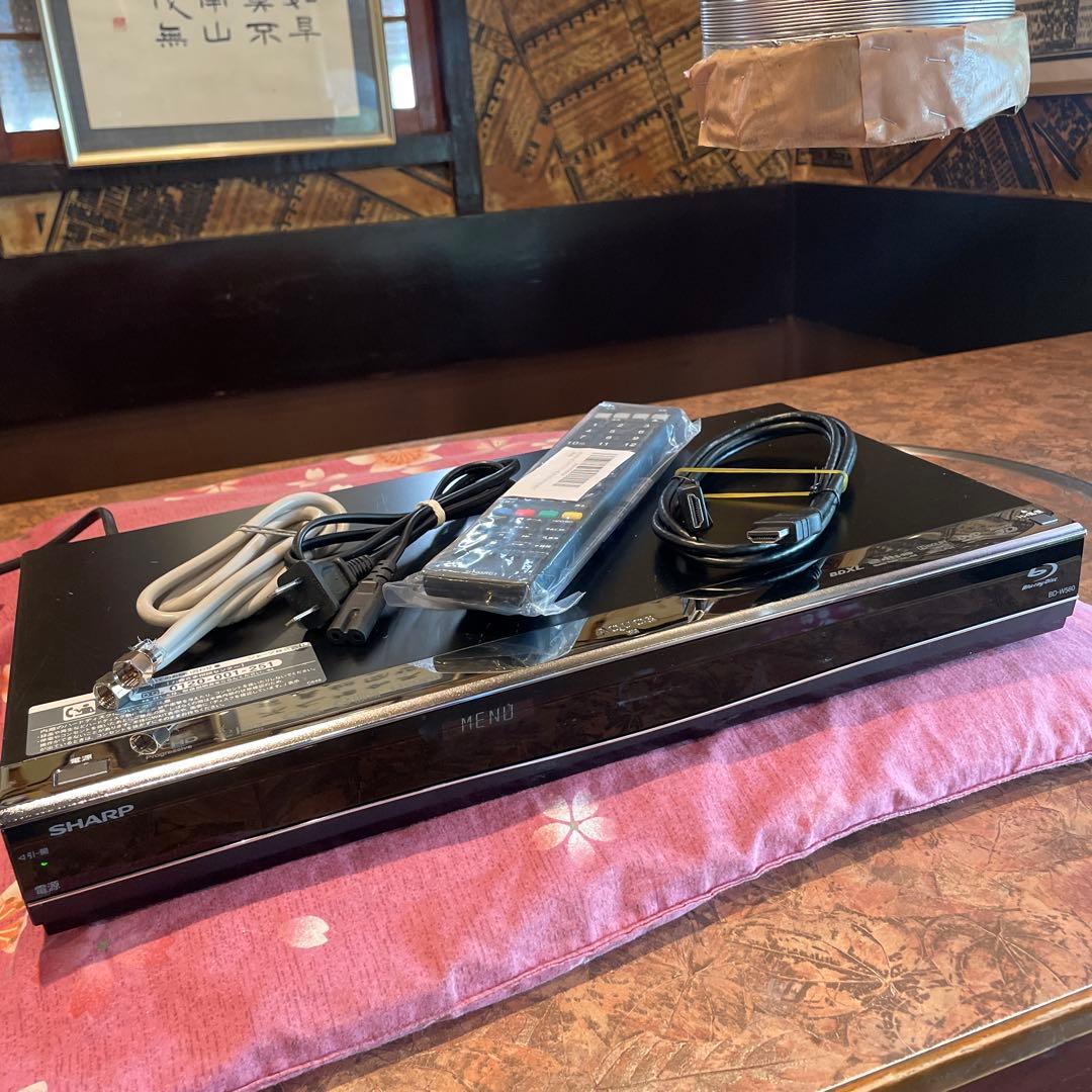 SHARP BD-W560 12倍録 500GB 新リモ等付フル装備 完動品！