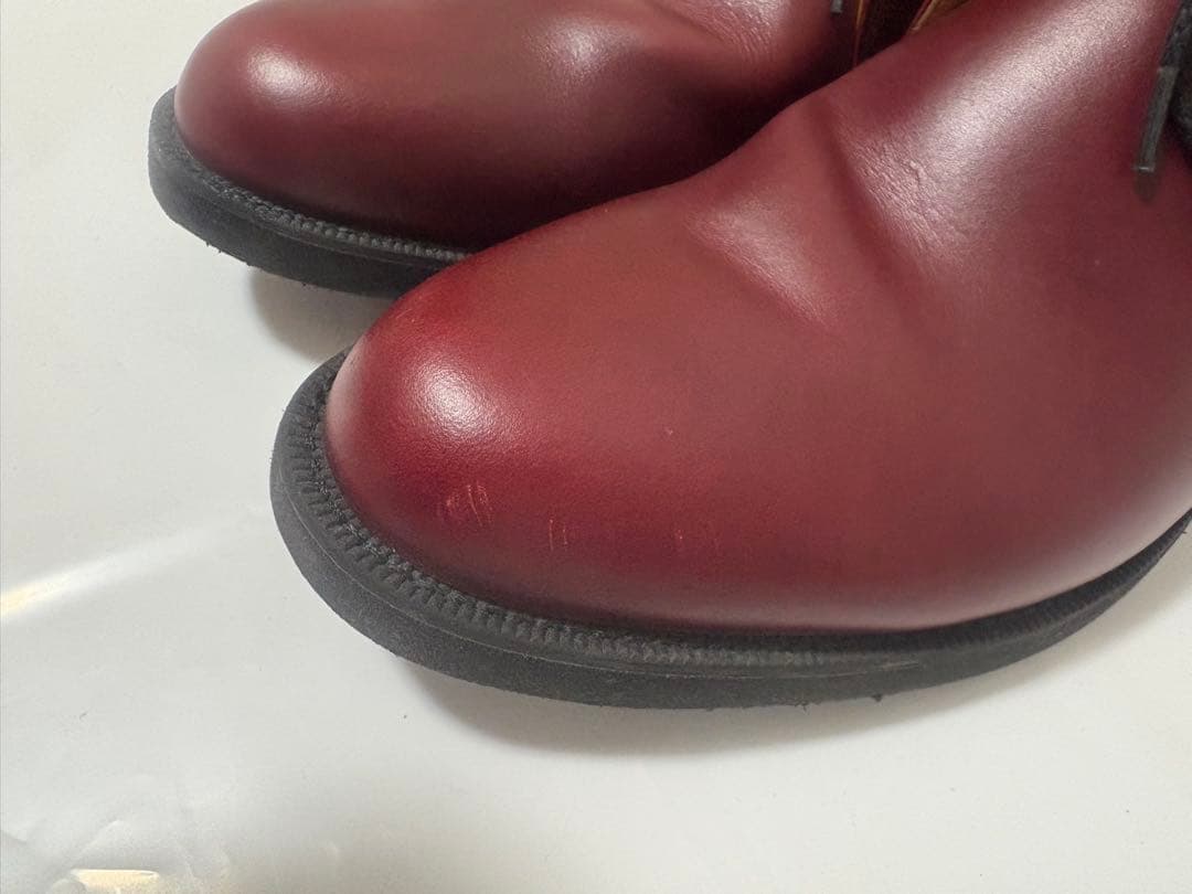 【美品】REGALバーガンディ本革チャッカブーツ26.5cm