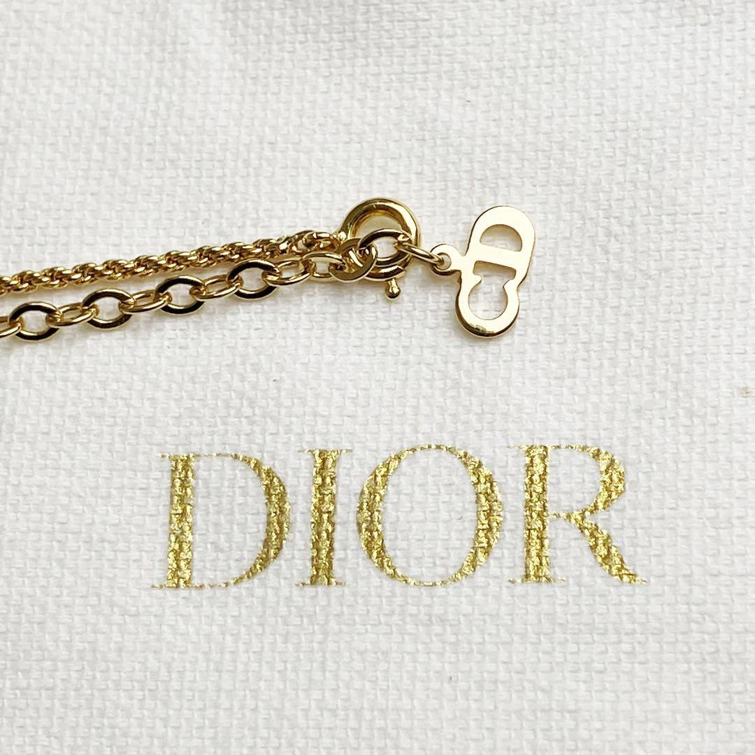 美品✨ クリスチャン　ディオール　ネックレス　CD　ブランドロゴ　ゴールド
