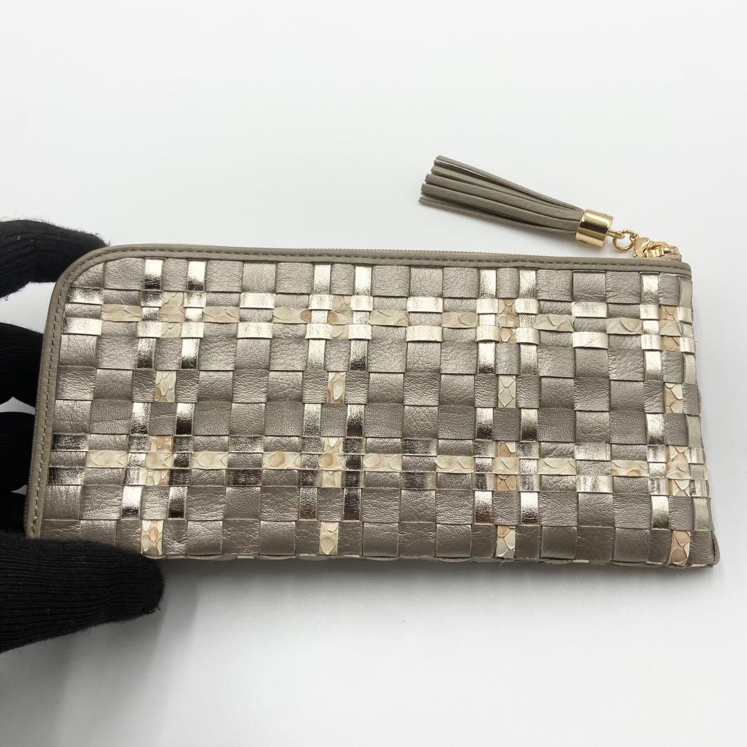 新品未使用　アタオ　ルーク　リモ　長財布　L字ファスナー　メモリアルシャンパン