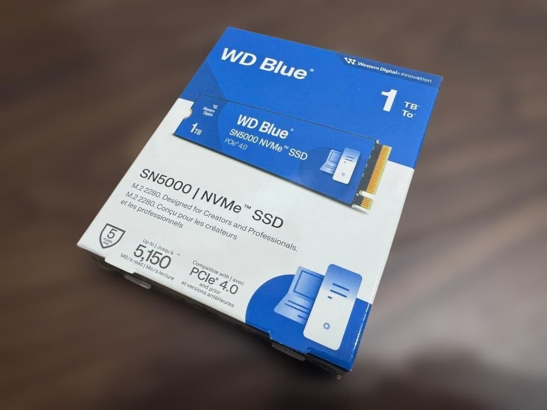 未開封品WD Blue SN5000 1TB NVMe SSD