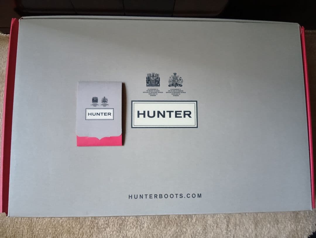 ひろ　HUNTER ブラック レインブーツ バックル付き