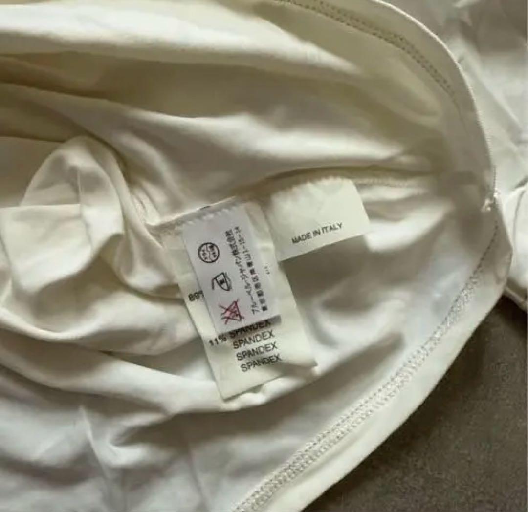 新品タグ付 Blumarine ロゴ刺繍 Tシャツ 38 イタリア製 希少