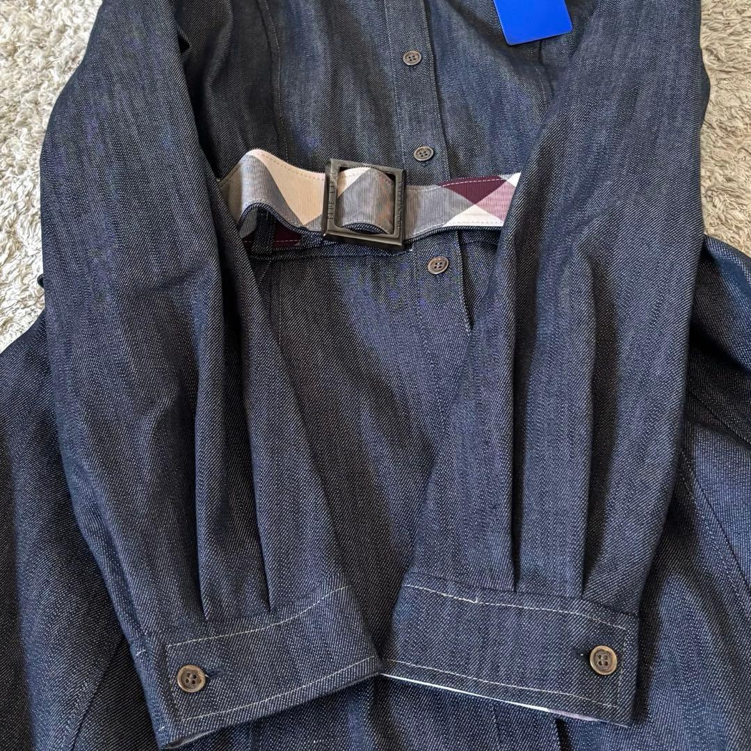 【タグ付き✨】ブルーレーベルクレストブリッジ　シャツワンピース　ベルト　チェック