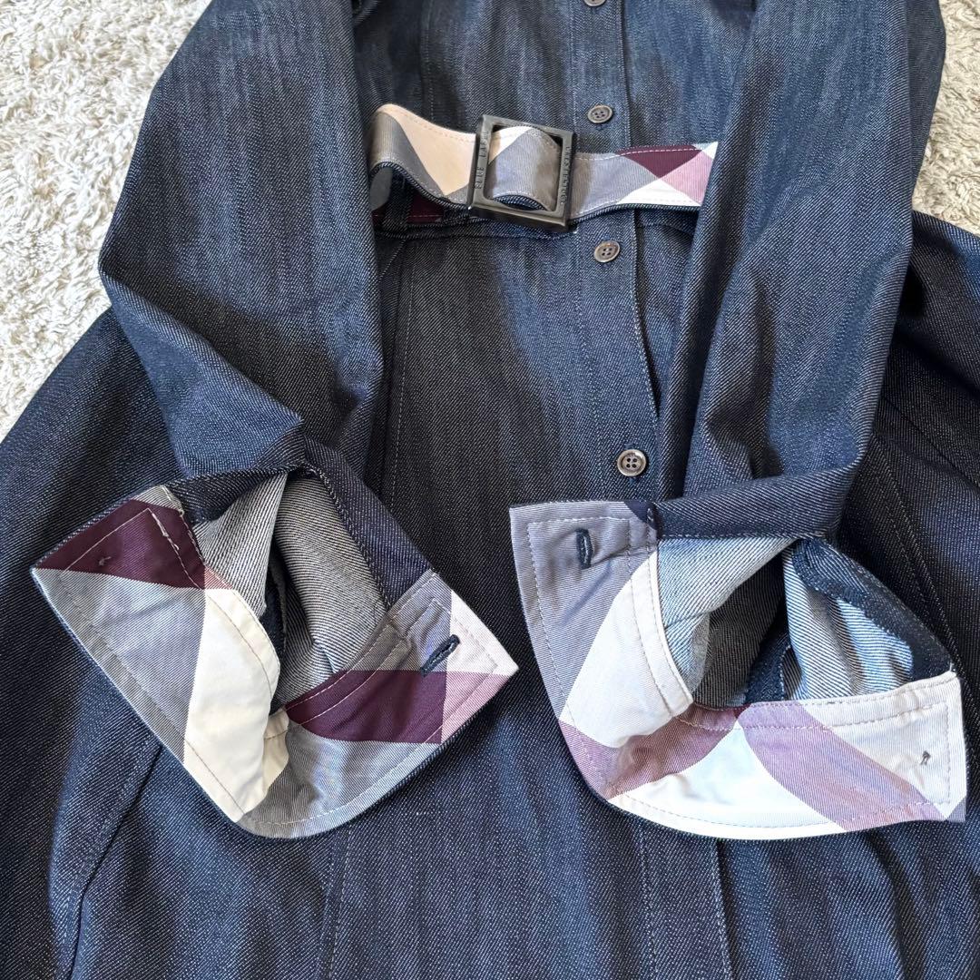 【タグ付き✨】ブルーレーベルクレストブリッジ　シャツワンピース　ベルト　チェック