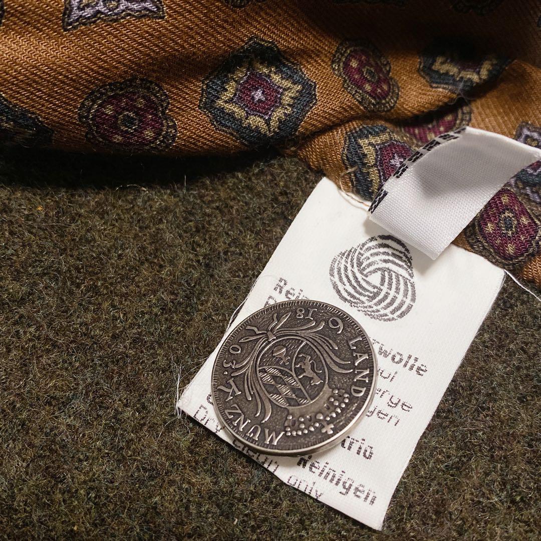 美品 GIESSWEIN ノーカラー チロリアン ウール ジャケット 3L