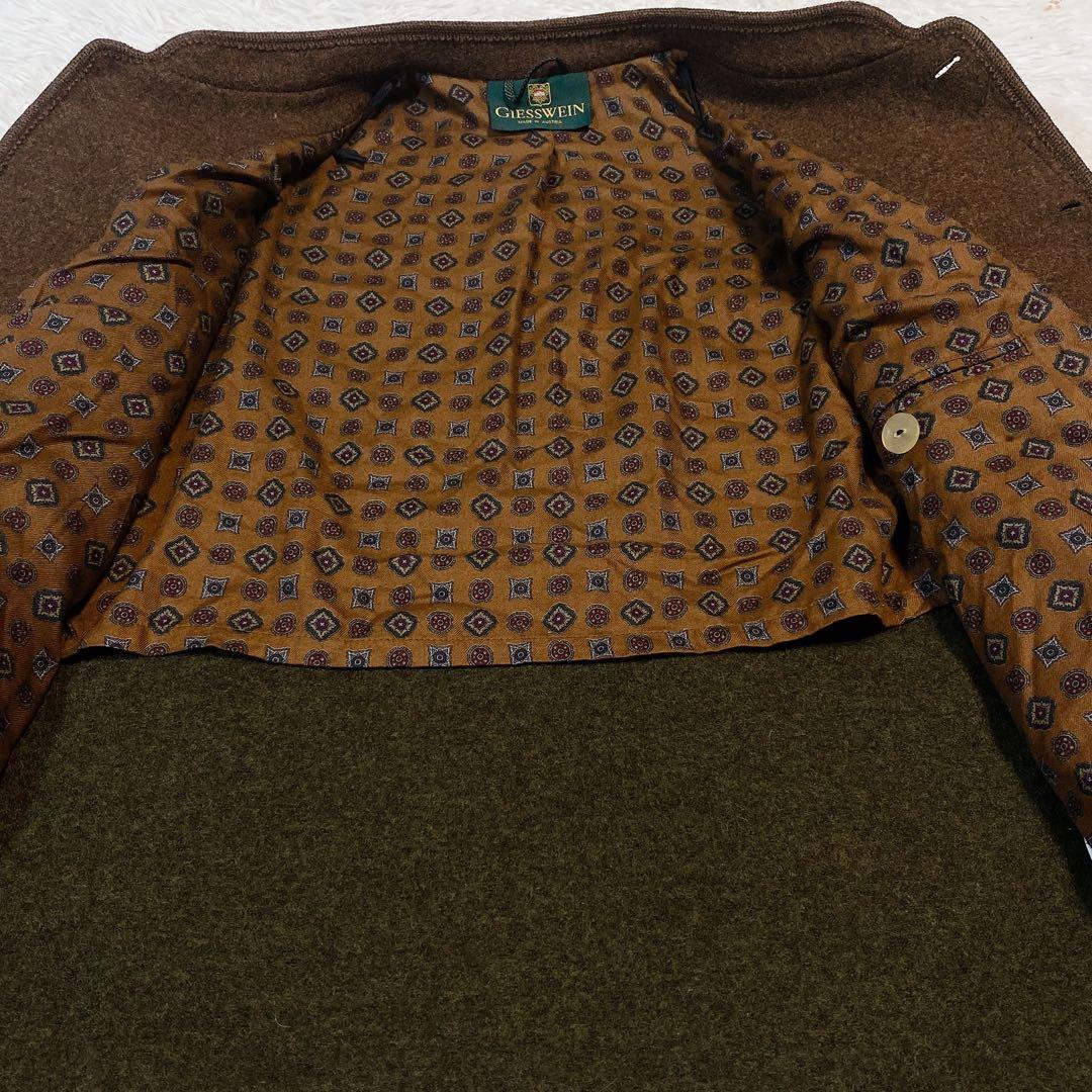 美品 GIESSWEIN ノーカラー チロリアン ウール ジャケット 3L