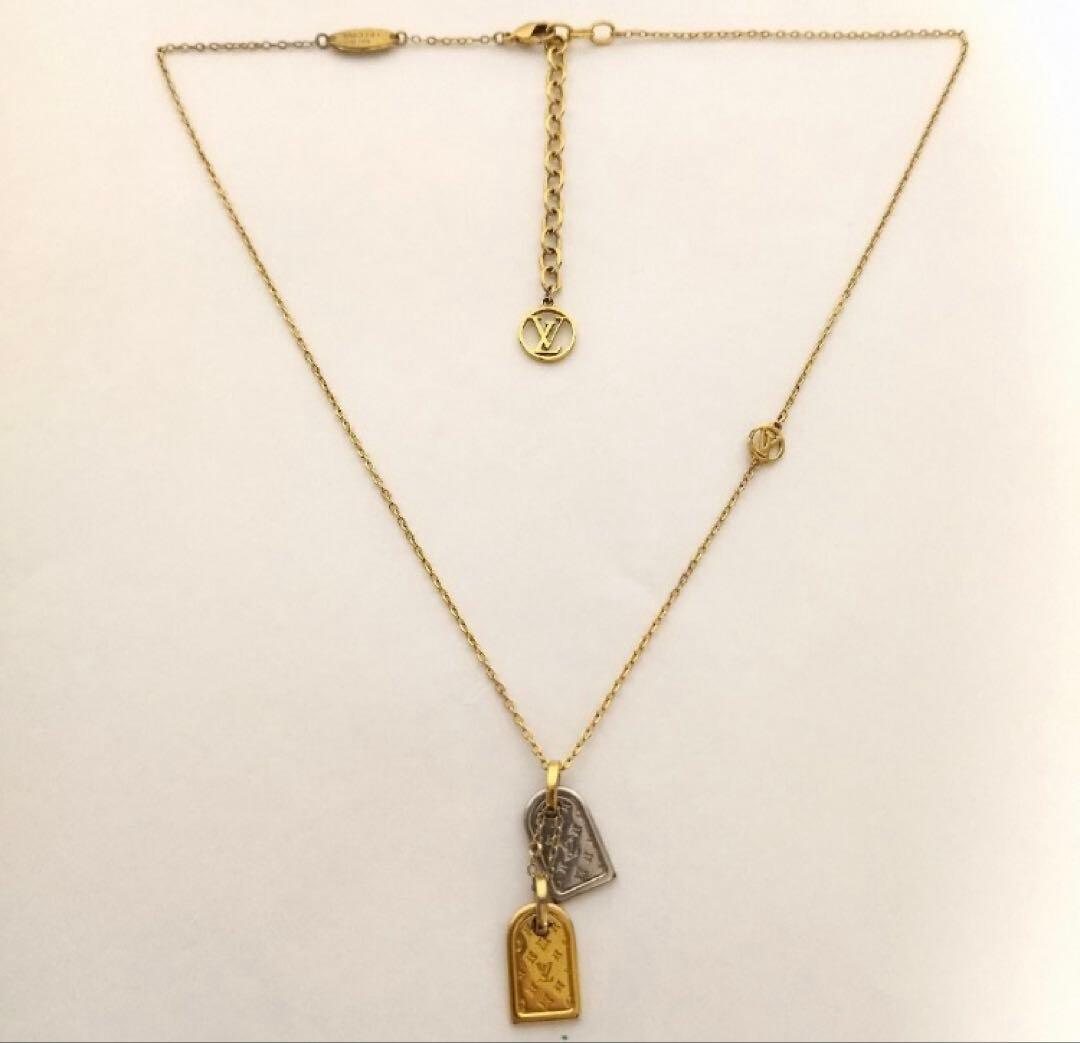 Louis Vuitton ゴールドシルバーネックレス