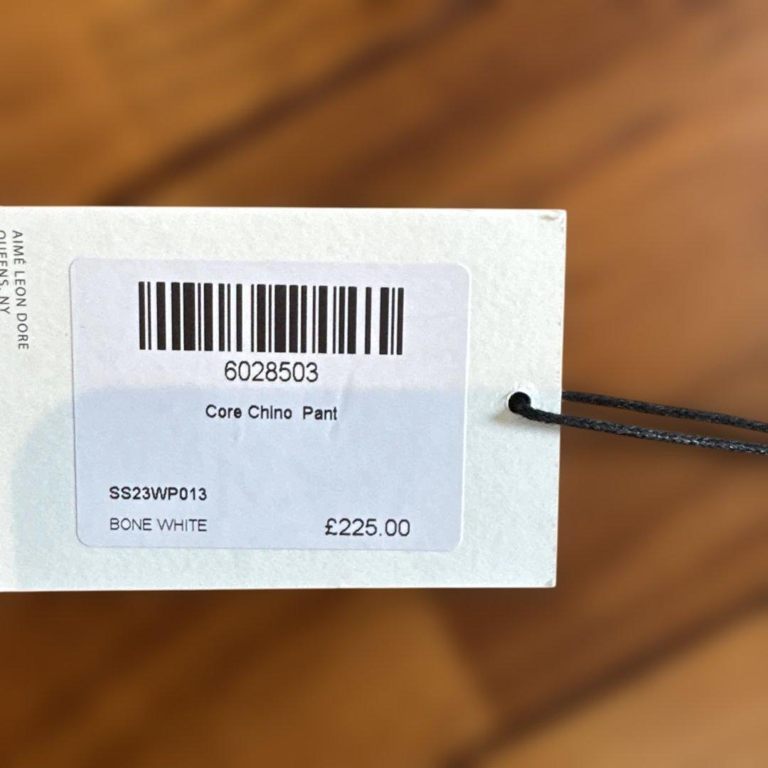 AIMÉ LEON DORE ホワイト チノパンツ 新品タグ付き