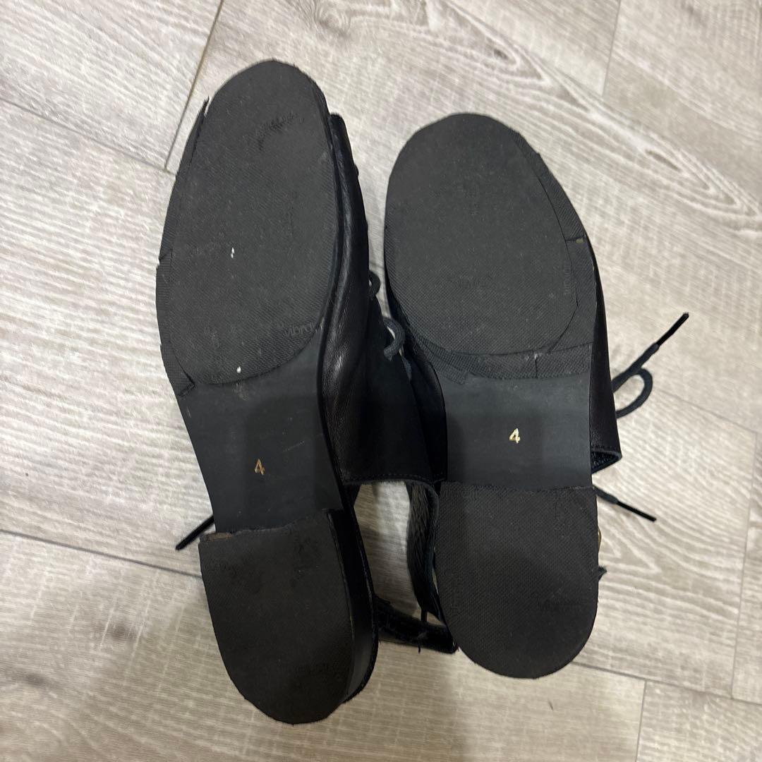 d*3様 yohji yamamoto ヨウジヤマモト レザー レースアップ サ