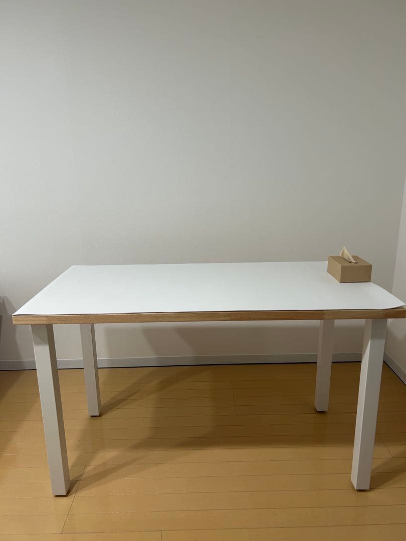 【KANADEMONO】デスク／テーブル|ラバーウッドナチュラル天板120×60