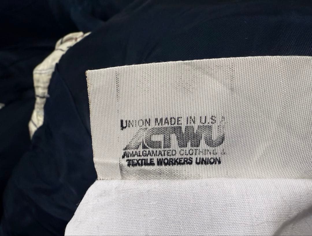 【希少】USA製 ラルフローレン フランネル 紺ブレ 段返り3つボタン 80s