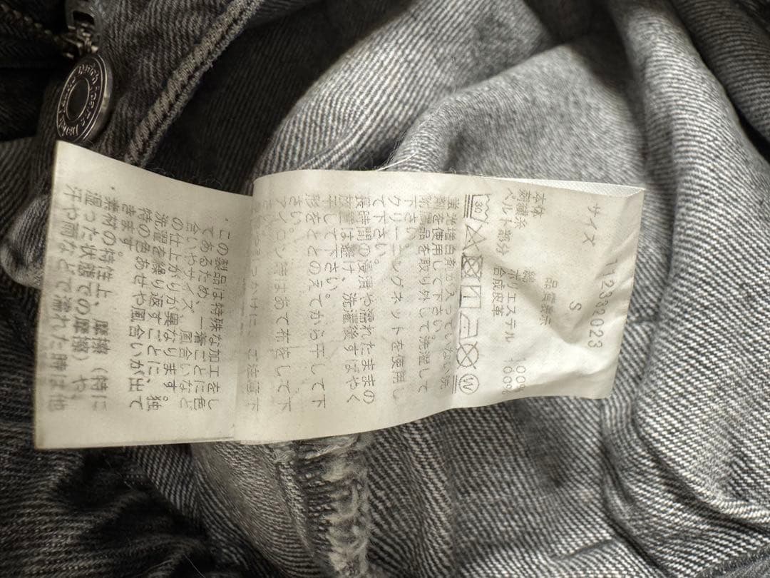 Darich ブラック デニムジャケット フリーサイズ