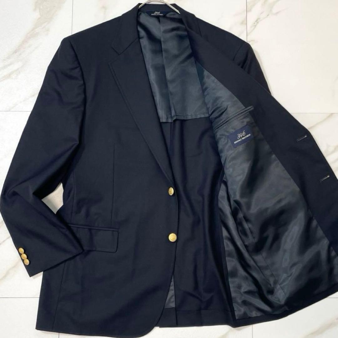 XL相当✨ブルックスブラザーズ 紺ブレ 金ボタン テーラードジャケット41REG