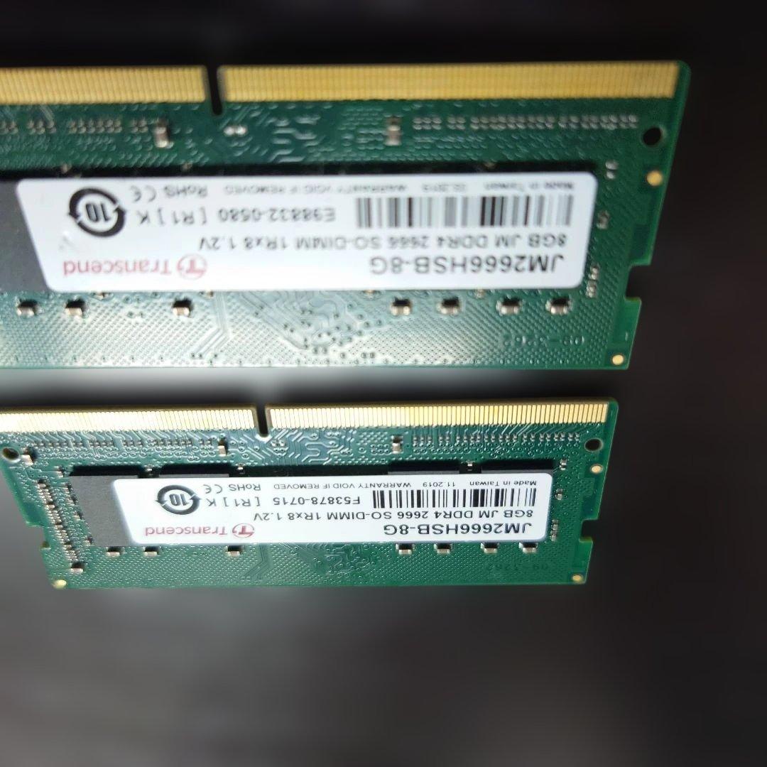 メモリー Transcend 8GB DDR4 SO-DIMM RAM 2666MHz