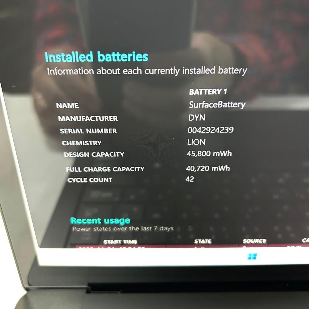 Windowsノート本体 Microsoft SURFACE LAPTOP 4 1951 i7 16GB