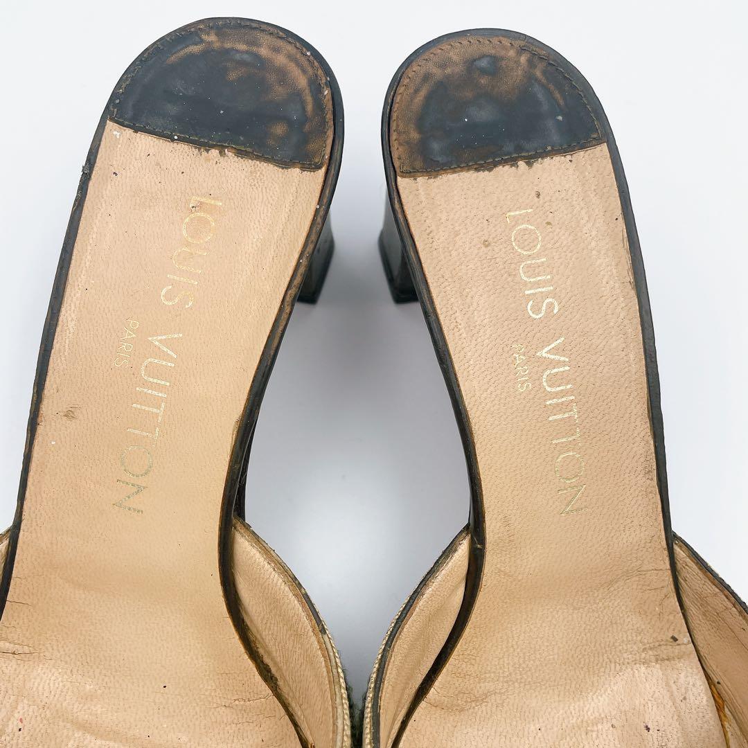 美品✨LOUIS VUITTON ルイヴィトン 靴 37 ミュール　24.0