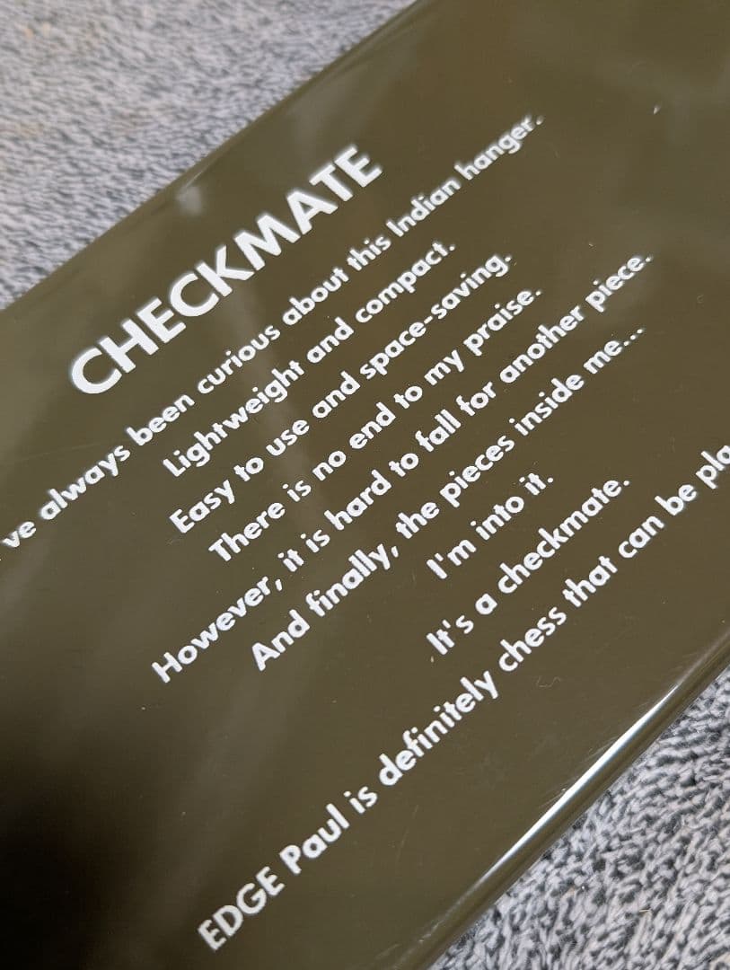 bushdebrunt ジェームスフック チェックメイトS オリーブ