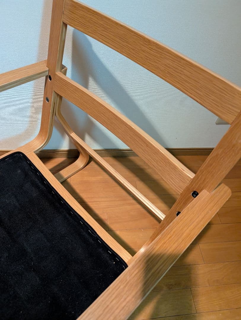 《送料込》無印良品リビングでもダイニングでもつかえるソファチェア アーム 椅子